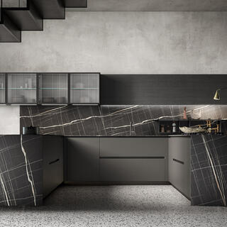 Dark Grey and Black Oak