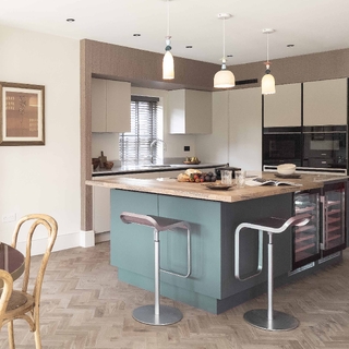Taupe & Kombu Green Kitchen in Finchingfield