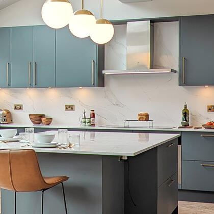 Kombu Matt Green kitchen in Chingford