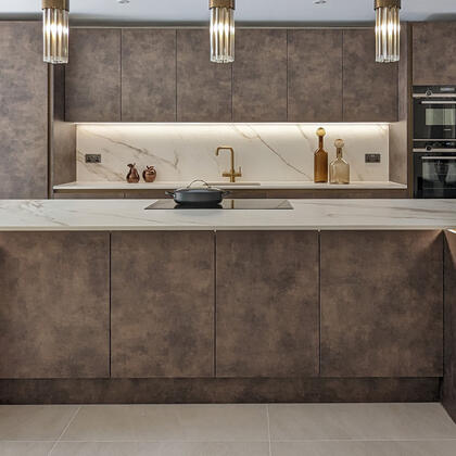 Maya Bronze kitchen in Chigwell