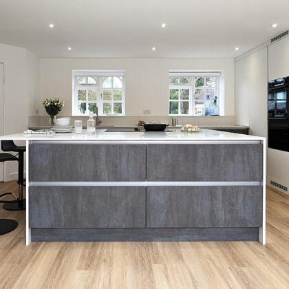 White & Textone Anthracite kitchen in Barnet
