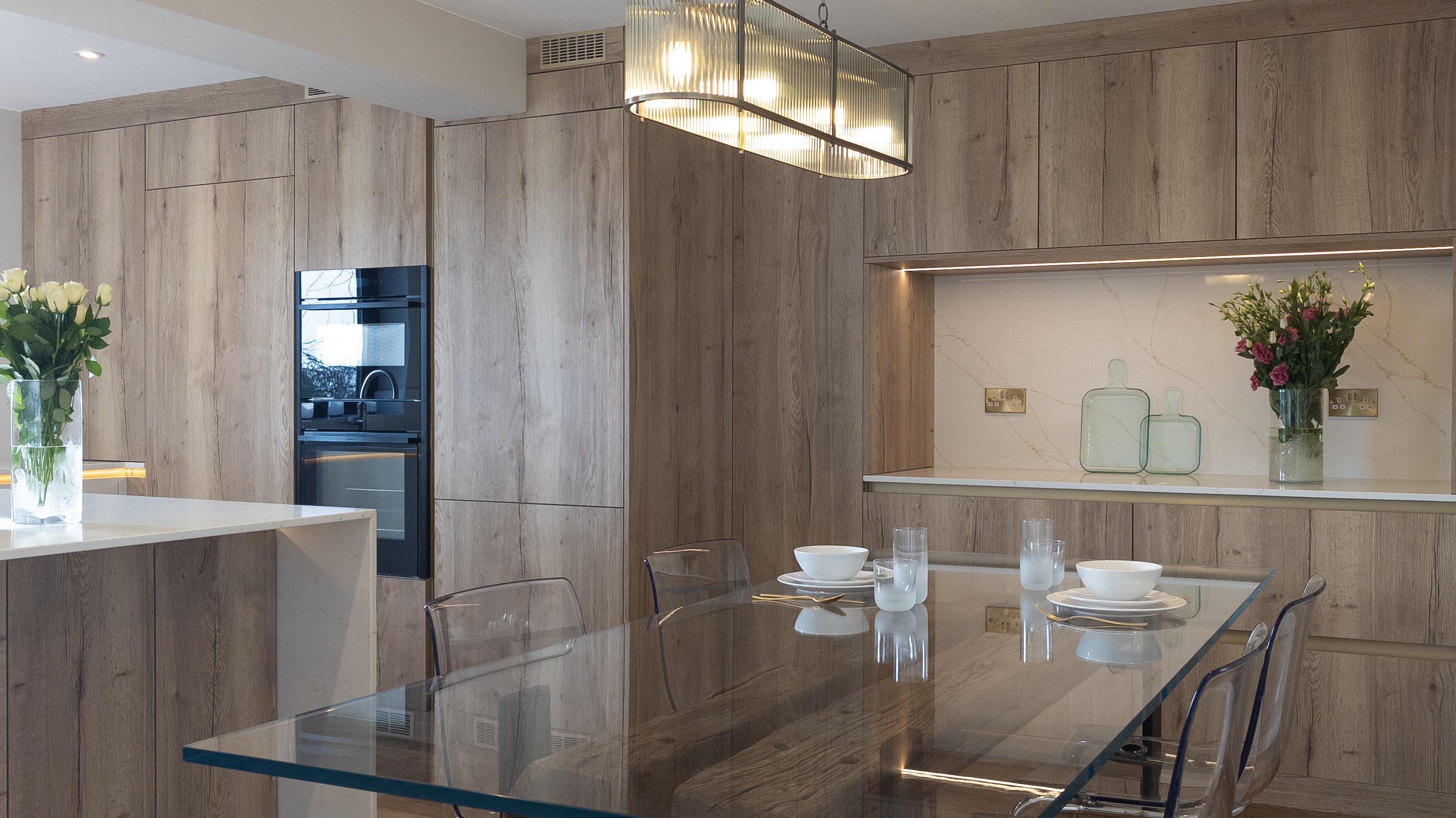 Natural Halifax Oak & Angora Grey Kitchen