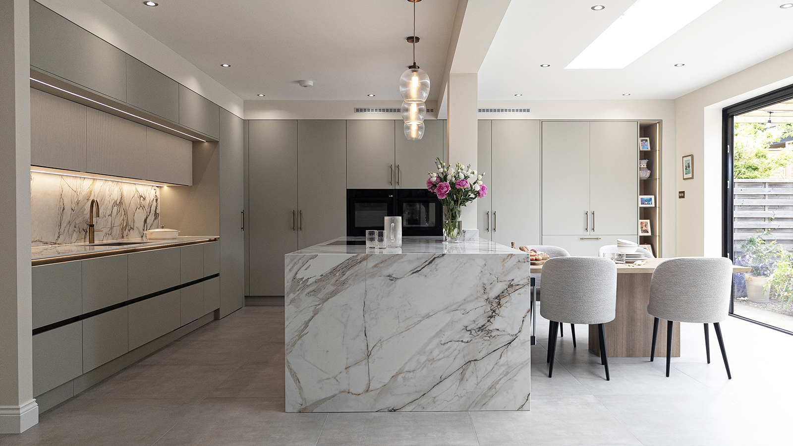 Sage Green bespoke kitchen in Woodford Green