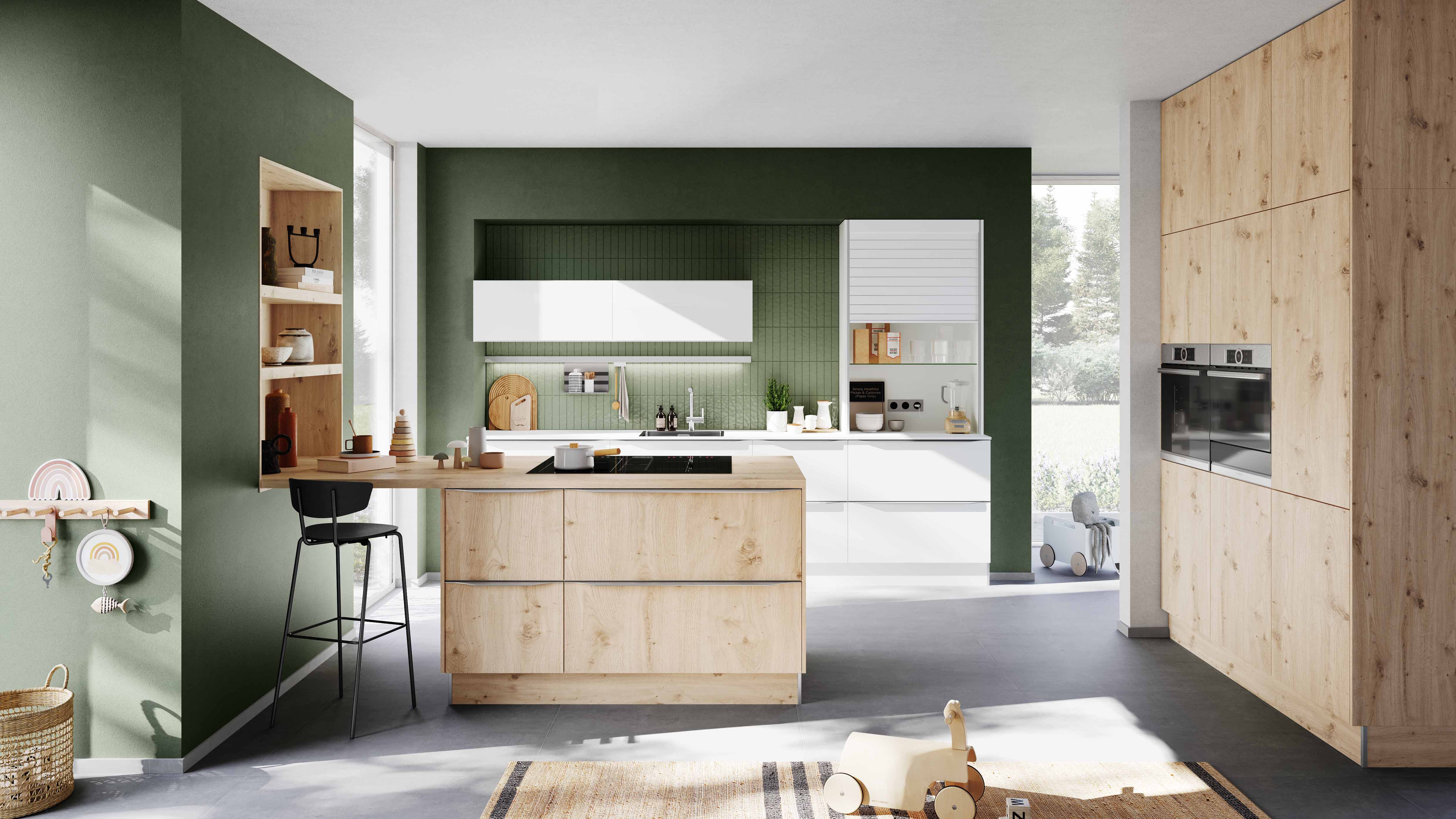 Light Oak and Crystal White